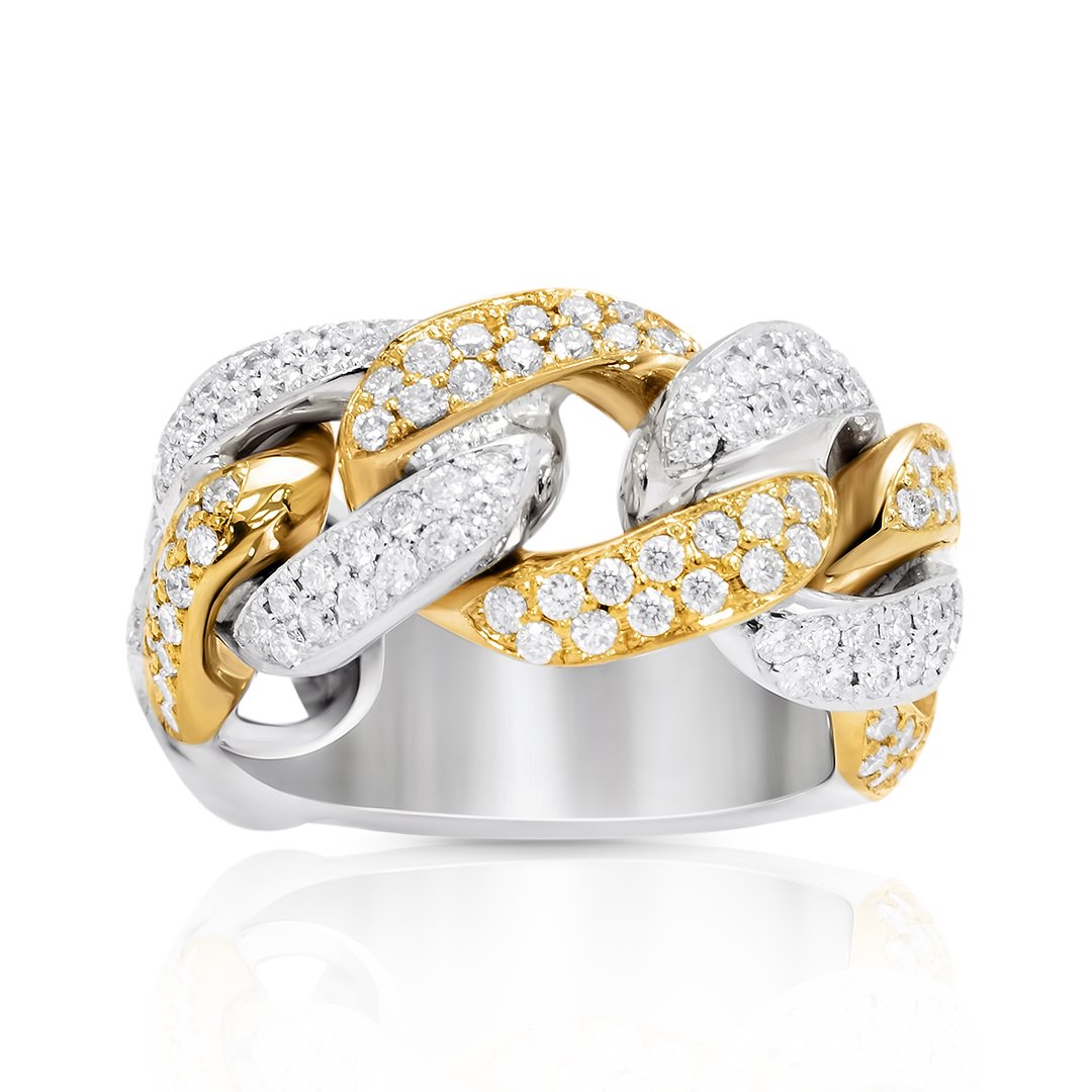 New 10 k “iced” diamond Miami Cuban link Ring