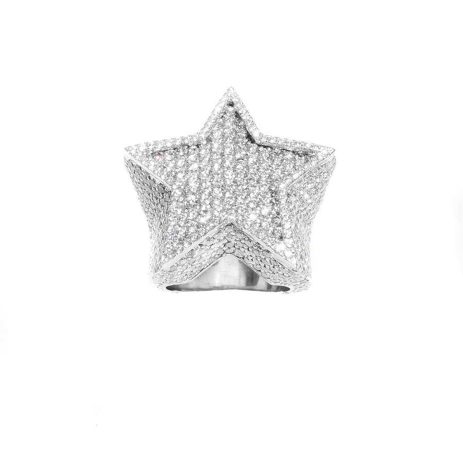 Yellow Diamond 14k Star Ring 14.05 ctw