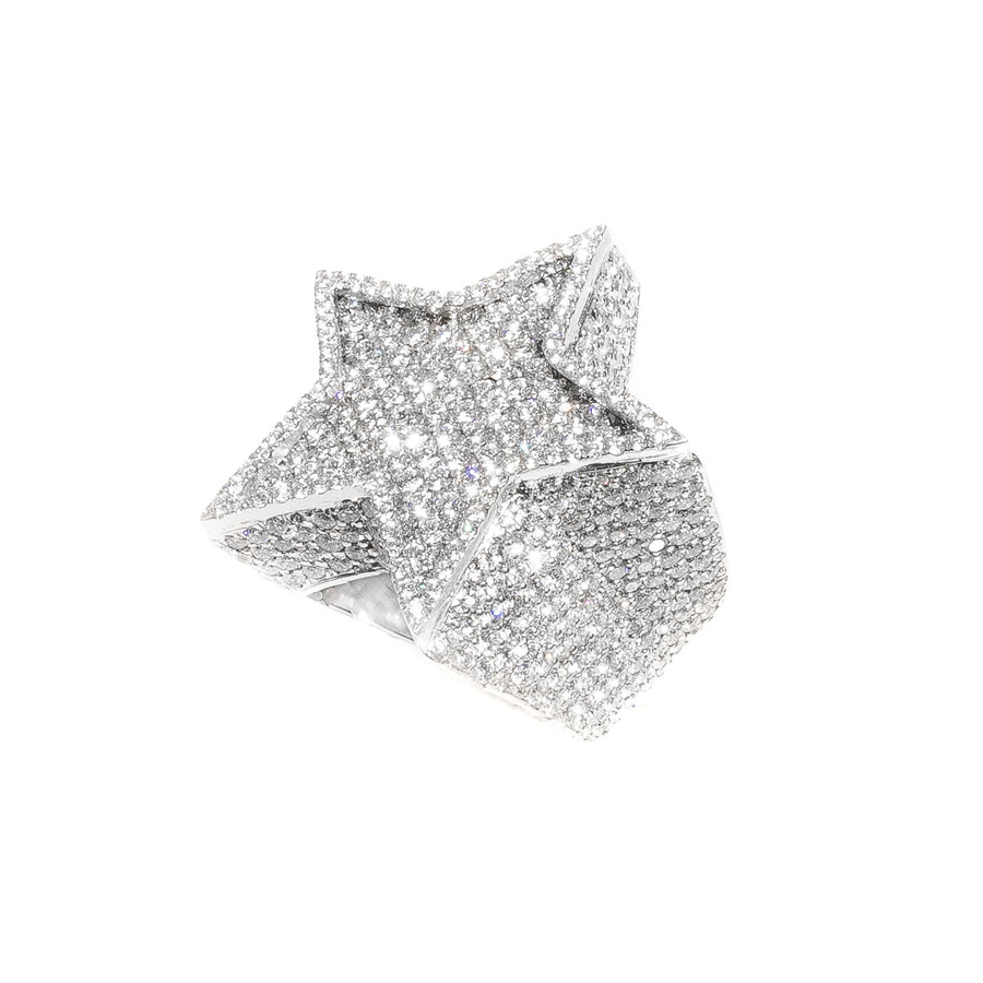 Yellow Diamond 14k Star Ring 14.05 ctw