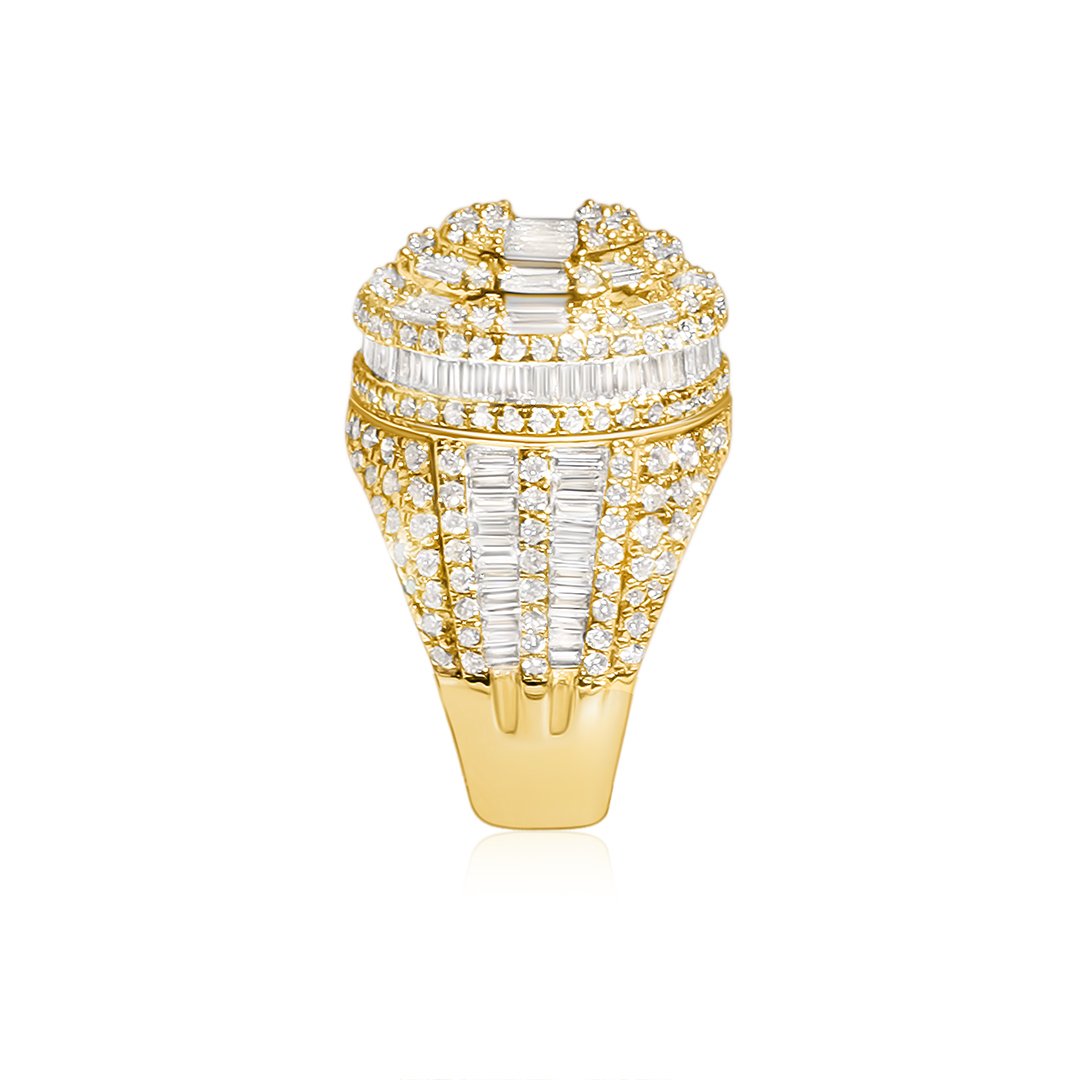 Diamond Baguette ring in 14k gold 5.65ctw