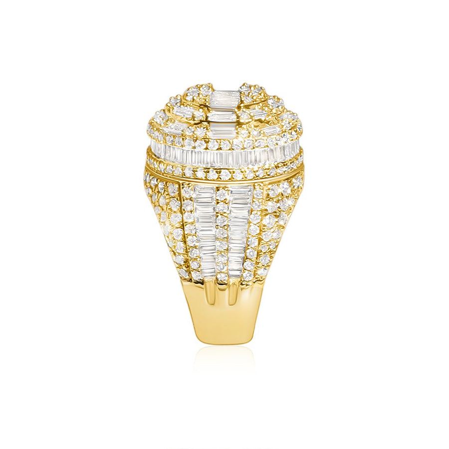 Diamond Baguette ring in 14k gold 5.65ctw