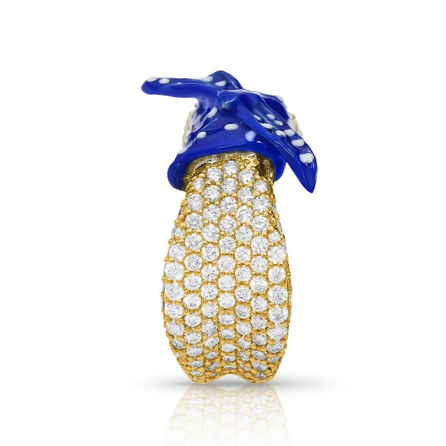 Diamond Bandana Ring in 14k Yellow Gold 2.99 CTW
