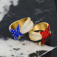 Thumbnail for Diamond Bandana Ring in 14k Yellow Gold 2.99 CTW