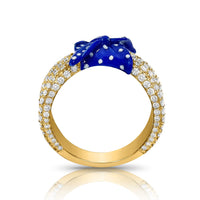 Thumbnail for Diamond Bandana Ring in 14k Yellow Gold 2.99 CTW