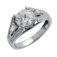 Thumbnail for Diamond Engagement Ring in Solid White Gold'