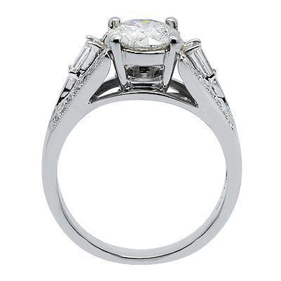 Diamond Engagement Ring in Solid White Gold'