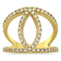 Thumbnail for Diamond Fashion Ring in 14k Yellow Gold 0.90 Ctw