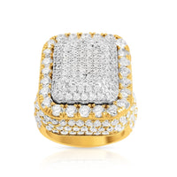 Thumbnail for Diamond Pinky Ring in 14k Two Tone Gold 9.50 Ctw