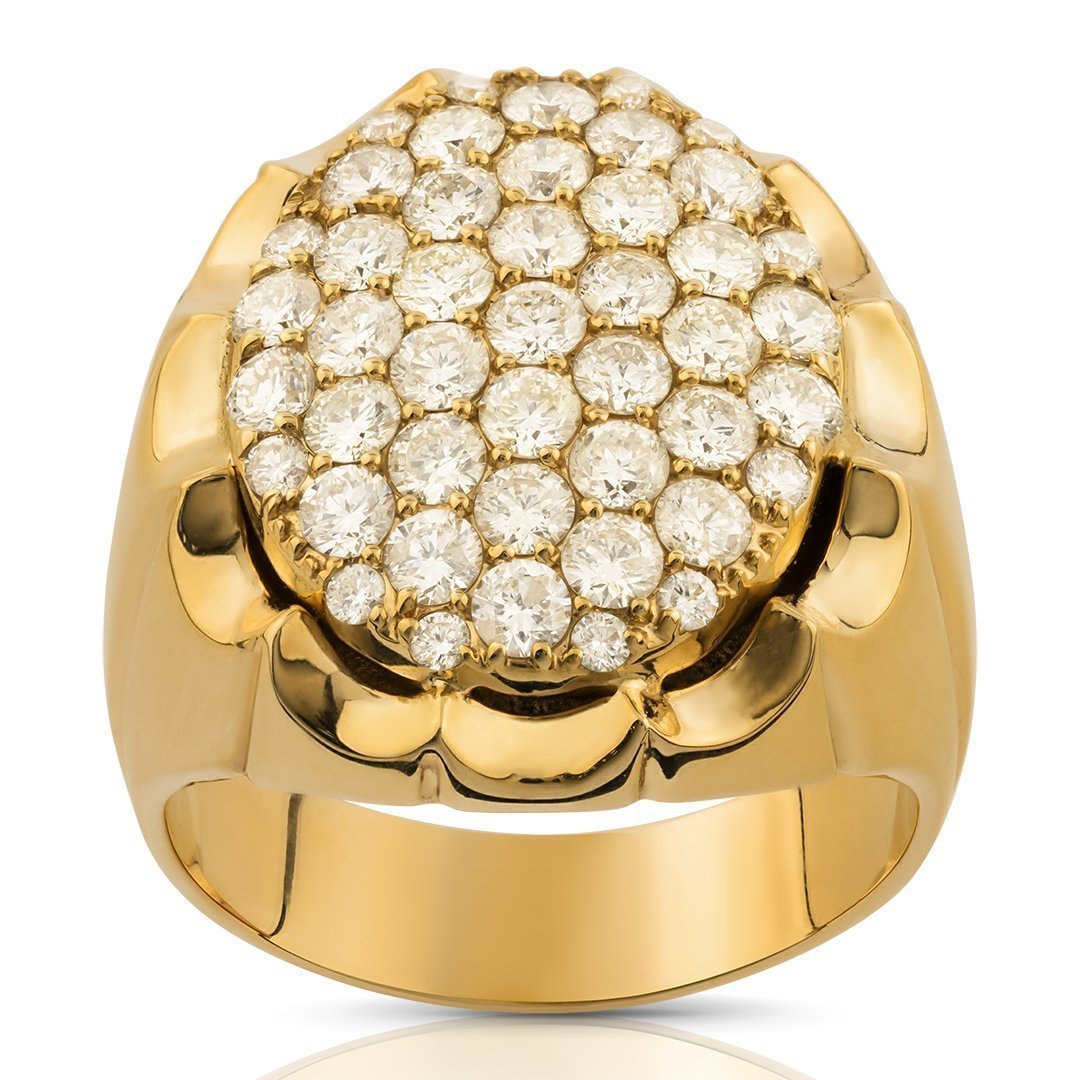 Diamond Pinky Ring in 14k Yellow Gold 2.50 Ctw