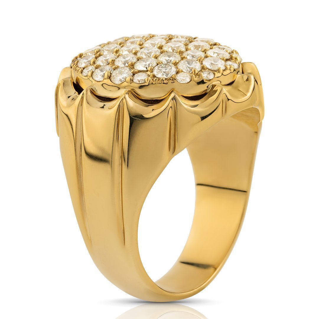 Diamond Pinky Ring in 14k Yellow Gold 2.50 Ctw