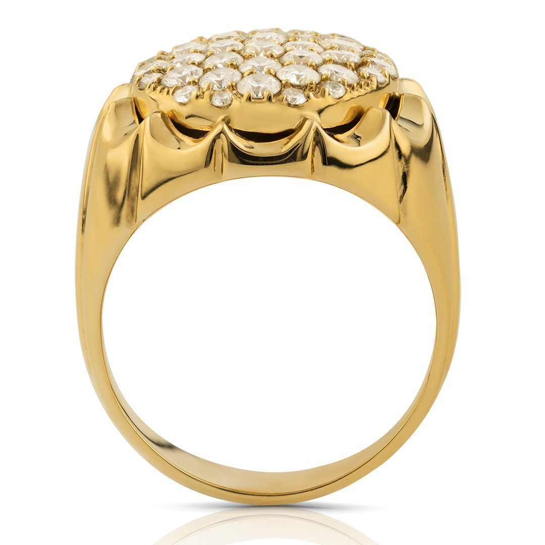 Diamond Pinky Ring in 14k Yellow Gold 2.50 Ctw