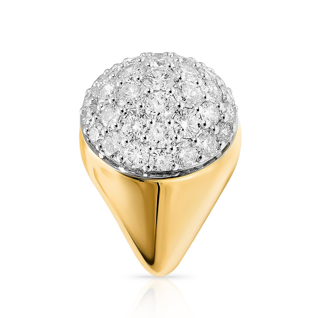 Yellow Diamond Pinky Ring in 14k Yellow Gold 20 Ctw