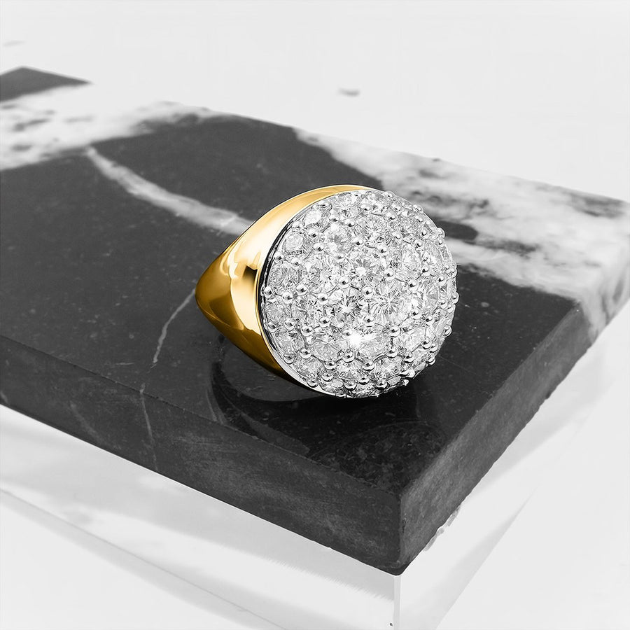 Yellow Diamond Pinky Ring in 14k Yellow Gold 20 Ctw