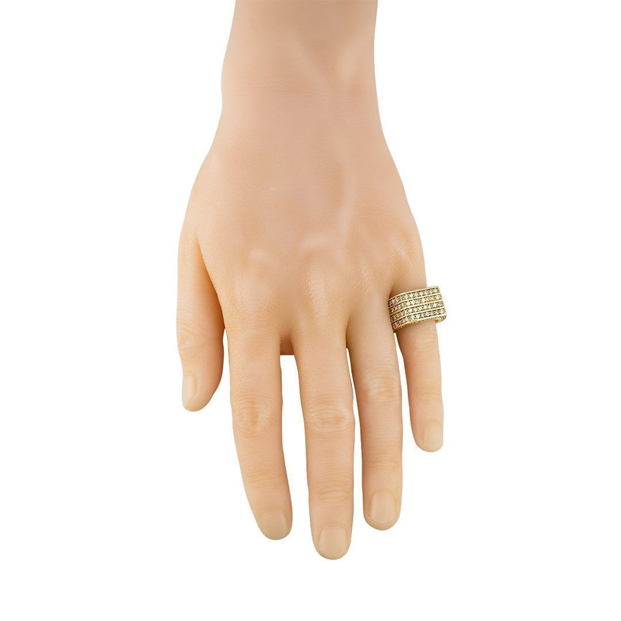 Diamond Pinky Ring in 14k Yellow Gold 3.99 Ctw