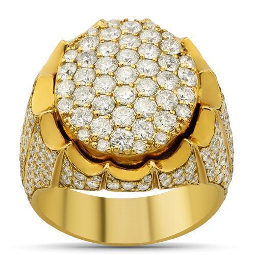 Diamond Pinky Ring in 14k Yellow Gold 4.25 Ctw