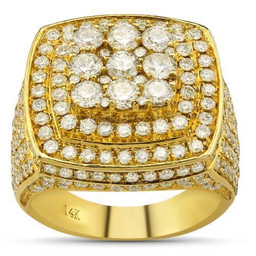 Diamond Pinky Ring in 14k Yellow Gold 5 Ctw