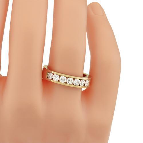 Diamond Seven Stone Anniversary Ring in 14k Yellow Gold 1.75 Ctw