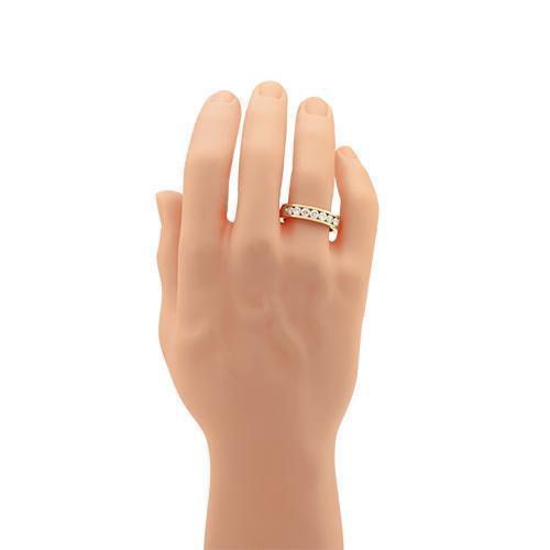 Diamond Seven Stone Anniversary Ring in 14k Yellow Gold 1.75 Ctw