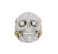 Thumbnail for Y/W Diamond Skull Ring 10.06 ctw