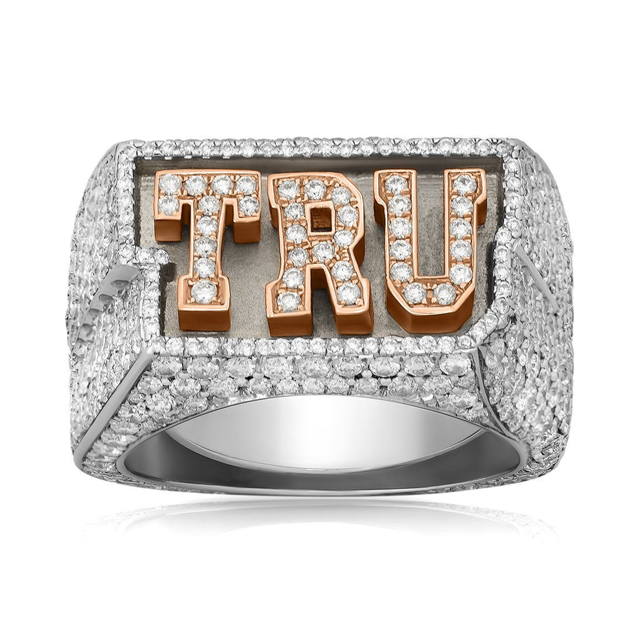 14k Yellow Gold Diamond Tru Ring 6.5 Ctw