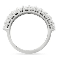 Thumbnail for Diamond Two Row Wedding Band in 14k White Gold 2.50 Ctw