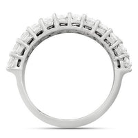 Thumbnail for Diamond Two Row Wedding Band in 14k White Gold 2.50 Ctw