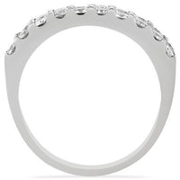 Thumbnail for Eighteen Stone Round Diamond Ring in 14k White Gold 1.20 Ctw