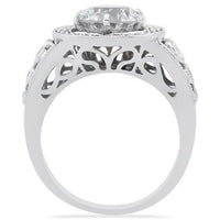 Thumbnail for Five Diamond Stone Anniversary Ring in 14k White Gold 3.73 Ctw