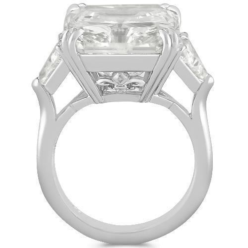 Gorgeous Platinum EGL Certified Diamond Womens Ring 17.18 Ctw