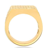 Thumbnail for Mens Champagne Diamond Pinky Ring 2.31 Ctw 14K Yellow Solid Gold