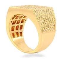 Thumbnail for Mens Champagne Diamond Pinky Ring 2.31 Ctw 14K Yellow Solid Gold