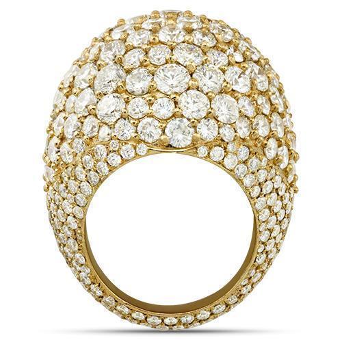 Mens Diamond Pinky Ring in 14k Yellow Gold 15 Ctw