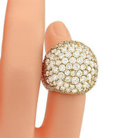 Thumbnail for Mens Diamond Pinky Ring in 14k Yellow Gold 15 Ctw