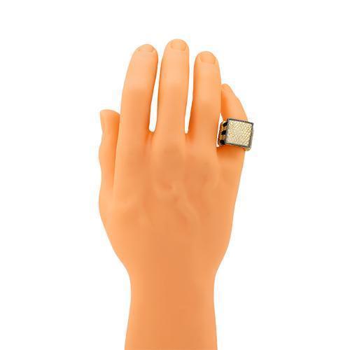 Mens Diamond Pinky Ring in 14k Yellow Gold 2.50 Ctw