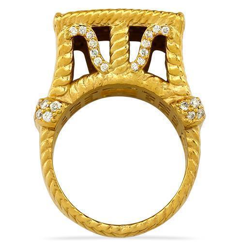 Mens Diamond Pinky Ring in 14k Yellow Gold 2.50 Ctw