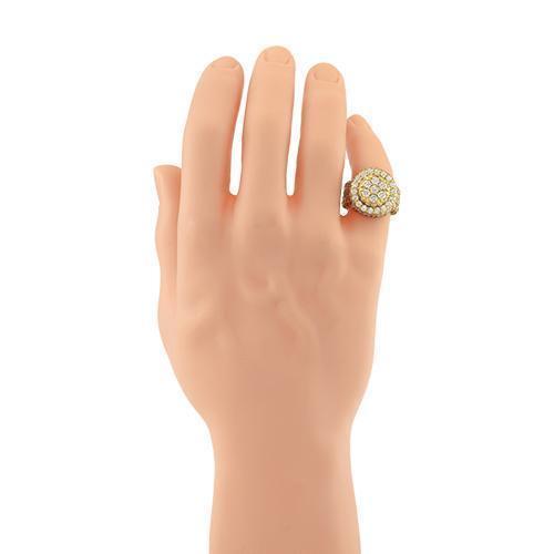 Mens Diamond Pinky Ring in 14k Yellow Gold 9.68 Ctw