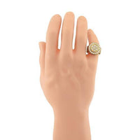 Thumbnail for Mens Diamond Pinky Ring in 14k Yellow Gold 9.68 Ctw