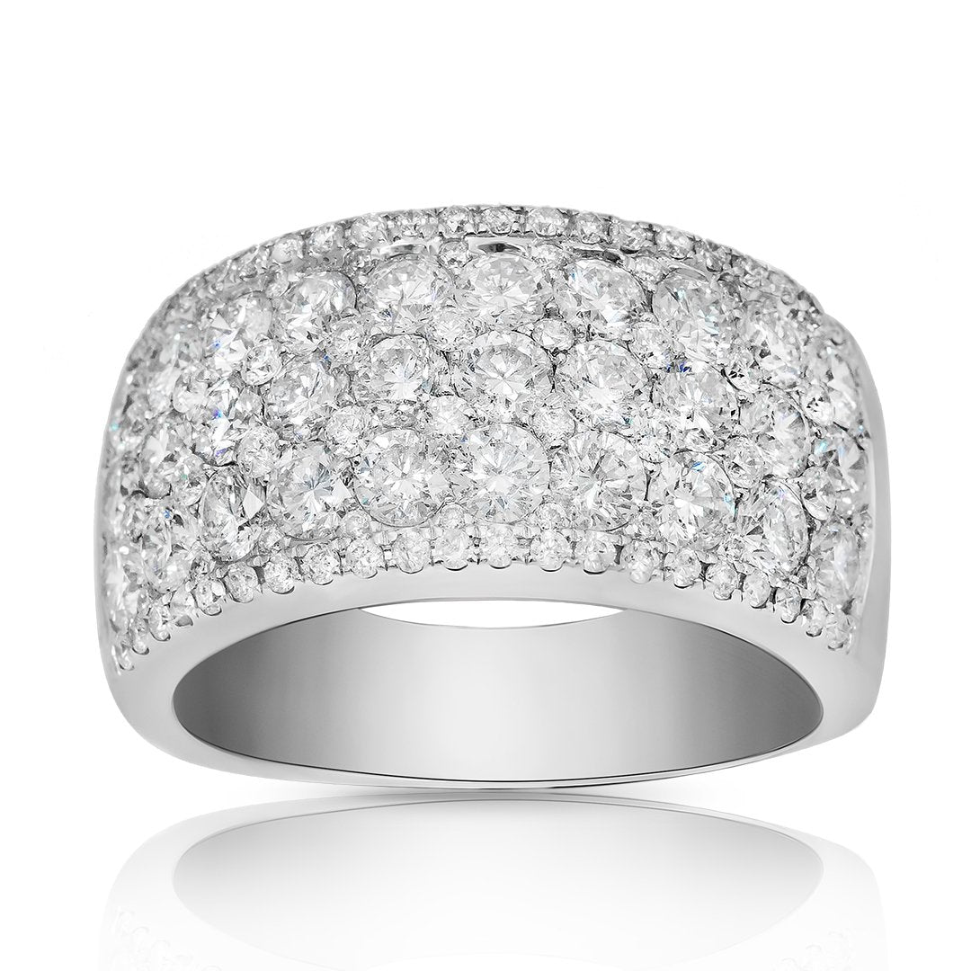 thumbnail image 2 of MINDDHA 14K Gold/White Gold Plated Infinity Eternity Band   Cubic Zirconia Ring For Weddingsilver Rings Gold Rings For Women   2mm Band Size 4 12 14188052 2 of 11