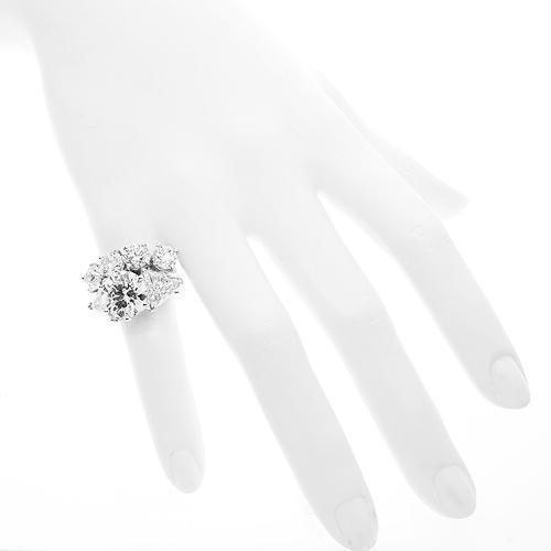 Platinum(Non-Gold) Platinum 950 Custom Diamond Bridal Set 13.05 Ctw