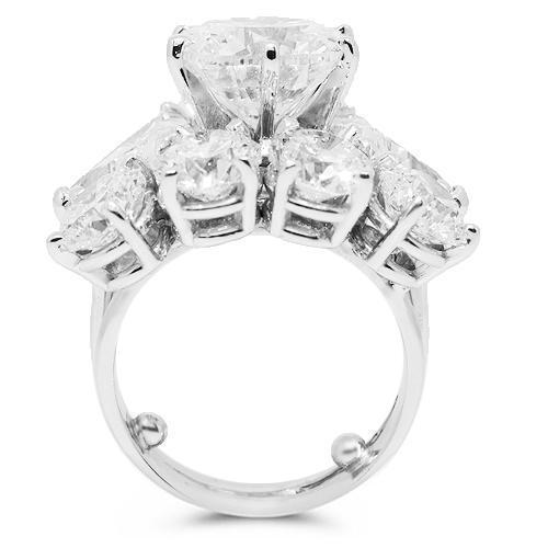 Platinum(Non-Gold) Platinum 950 Custom Diamond Bridal Set 13.05 Ctw