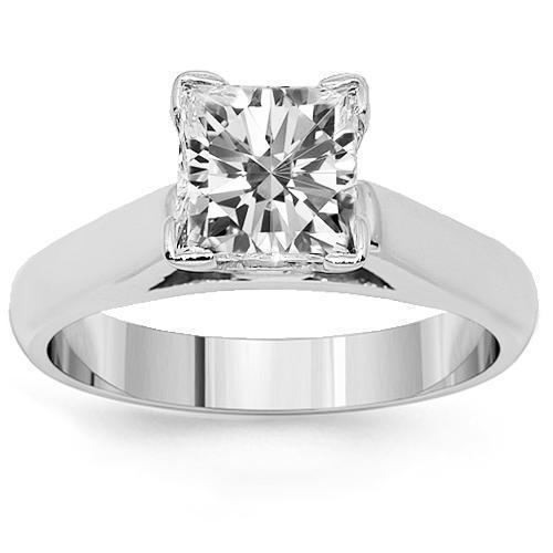 Platinum Clarity Enhanced Diamond Solitaire Engagement Ring Ctw