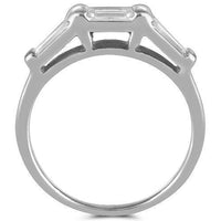Thumbnail for Platinum Diamond Bridal Ring Set with GIA Certified Pear Shape Diamond Stone 1.81 Ctw