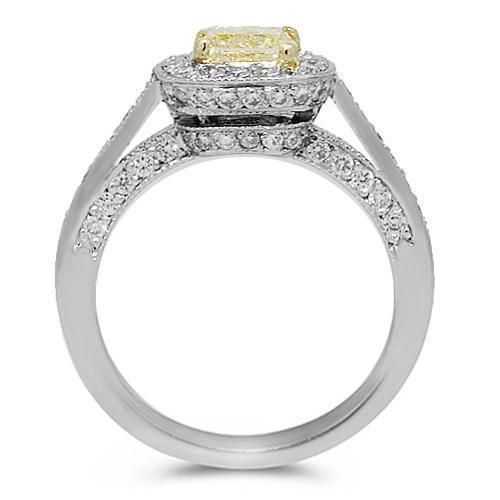 Platinum Diamond Engagement Ring 1.89 Ctw