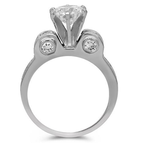 Platinum Diamond Engagement Ring 1.94 Ctw