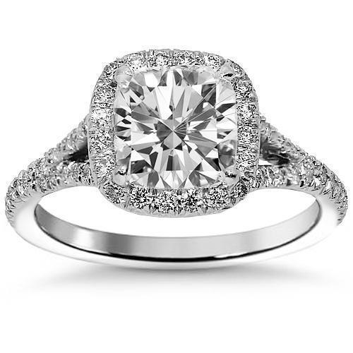 Platinum Diamond Engagement Ring 2.21 Ctw