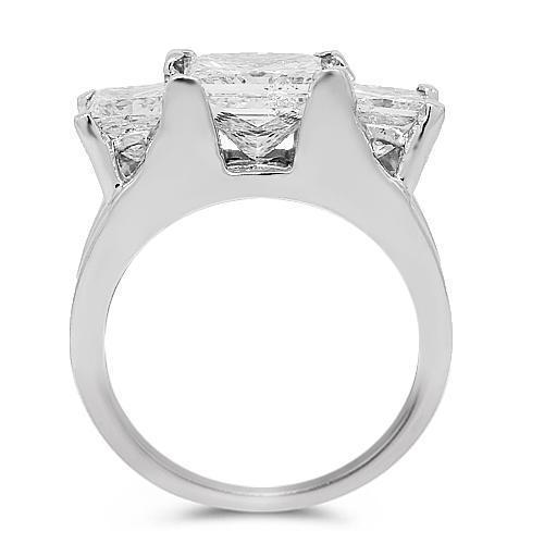 Platinum  Diamond Engagement Ring 5.00 Ctw