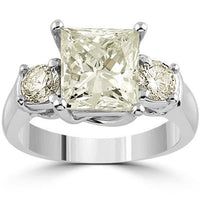 Thumbnail for Platinum Diamond Engagement Ring 5.53 Ctw