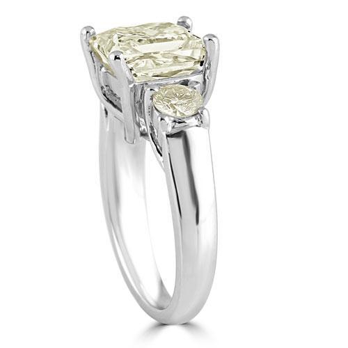 Platinum Diamond Engagement Ring 5.53 Ctw