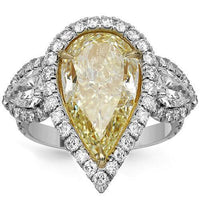 Thumbnail for Platinum Diamond Engagement Ring 6.73 Ctw