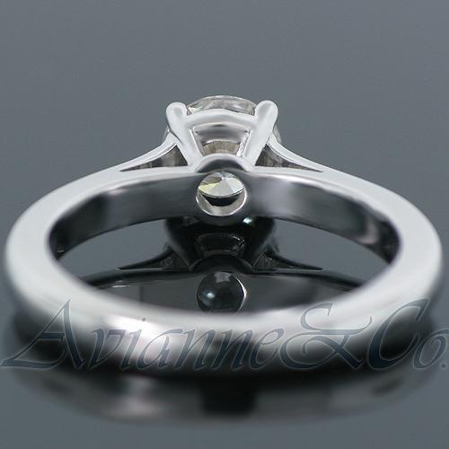 Platinum Diamond Solitaire Engagement Ring 0.79 Ctw
